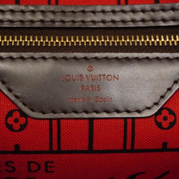 Louis Vuitton Tote Bag Damier Neverfull MM N51105 Ebene Women's - Picture 5 of 13